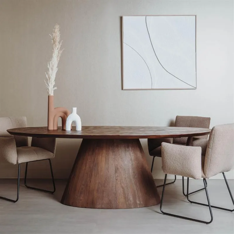 Koop Online Premana Eetkamertafel bruin ovaal 220 cm